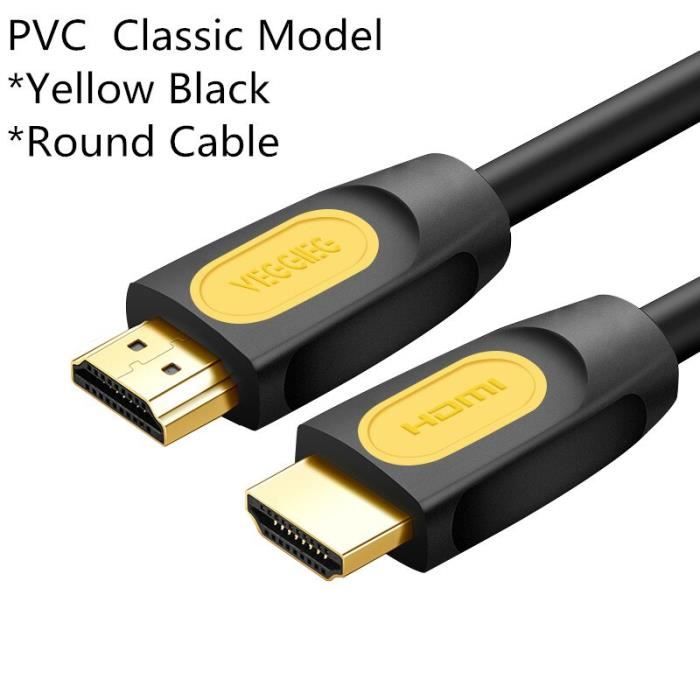 Cordon De Connexion 12m 60hz Cable Hdmi A Haute Vitesse Cordon De Connexion Pour La Television Fhd 3d Pvc Classic Model Cable Tv Video Son Avis Et Prix Pas Cher Cdiscount