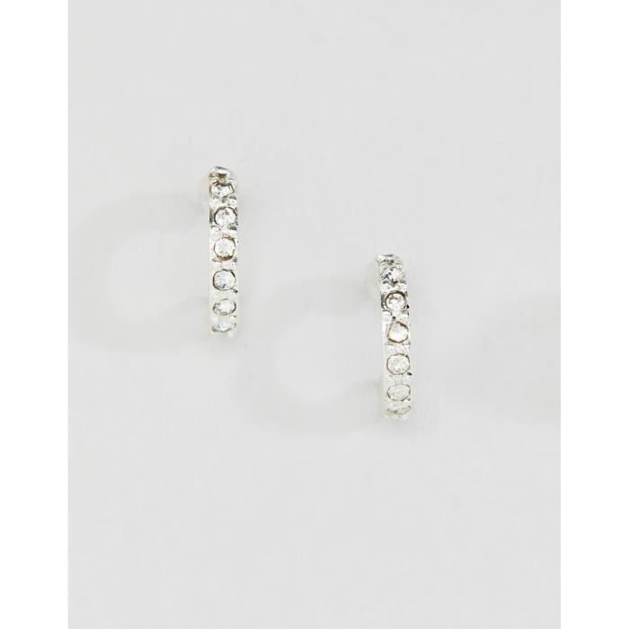 créoles argent femme
