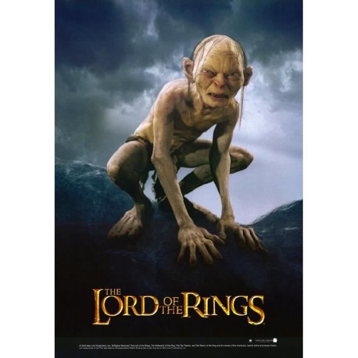 Affiche Du Film Le Seigneur Des Anneaux Le Retour Du Roi Gollum Dimensions Achat Vente Affiche Poster Soldes Sur Cdiscount Des Le 20 Janvier Cdiscount