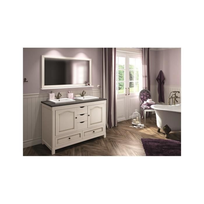 Meuble Salle De Bain A Poser Boheme Gris 120 Cm Bois Massif
