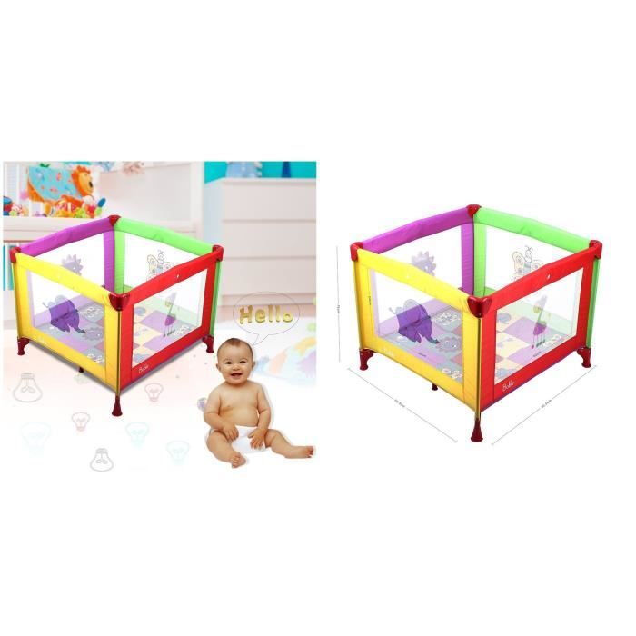 Lit De Voyage Playard Bebe Parc Pliant Pour Bebe 90 X 90 Cm Avec Matelas En Coton Et Sac De Transport 4 Coloris Cdiscount Puericulture Eveil Bebe