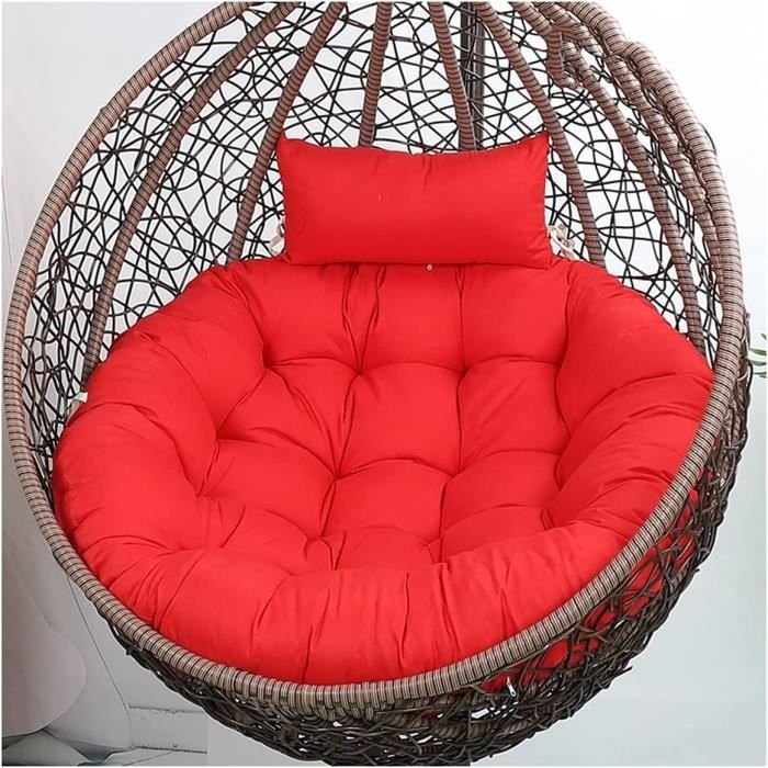 Coussin Pour Chaise Hamac Suspendu - Housse Amovible Imperméable, Avec Appui-tête, Pour Jardin Et Terrasse