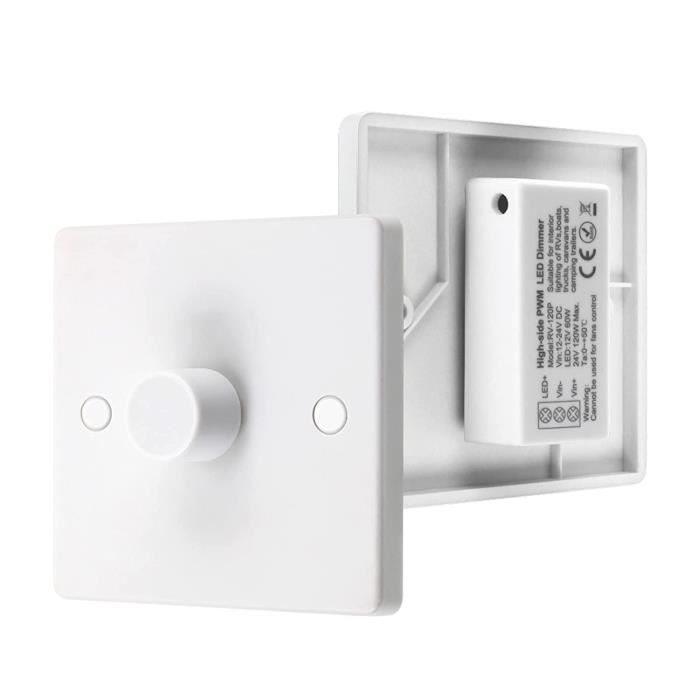 Variateur de lumiere LED DC1224V Interrupteur Variateur LED Dimmable pour L