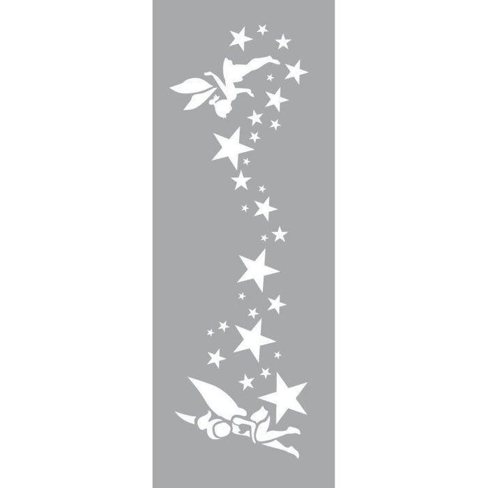POCHOIR PLASTIQUE 26*18cm : fées (02