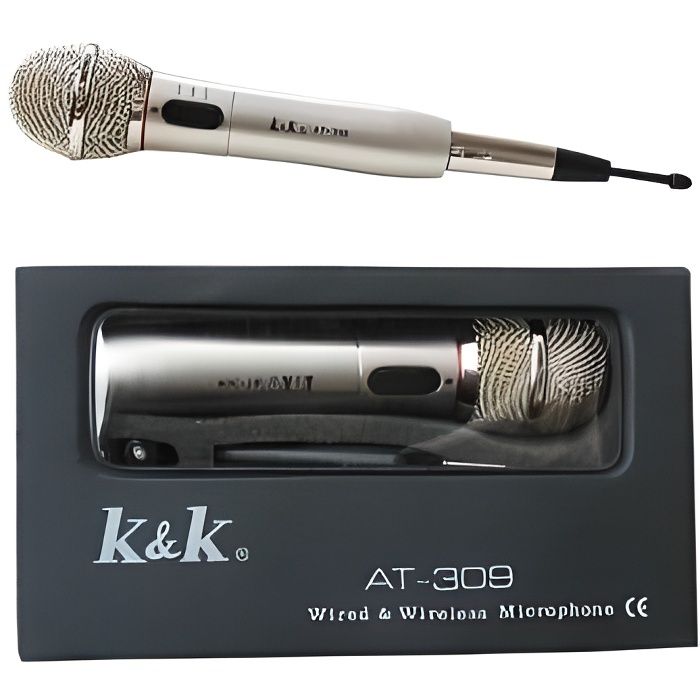 Trade Shop - Microfono Wireless E Con Cavo Filo 2 In 1 Per Karaoke Cantare 309 85885782 Trade Shop - Microfono Wireless E Con Cavo Filo 2 In 1 Per Karaoke Cantare 309 85885782