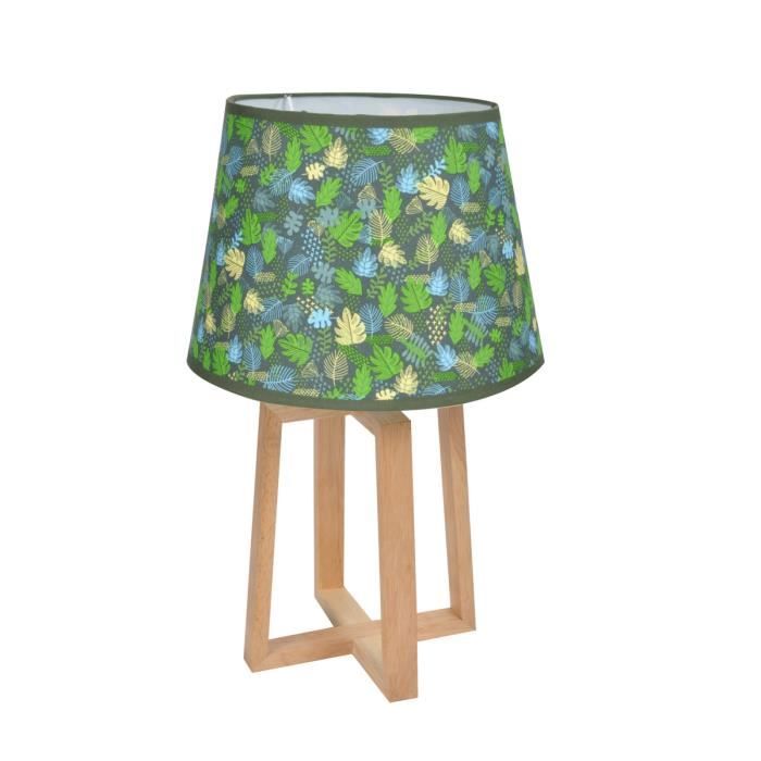 Lampe Pied Bois Jungle Achat Vente Lampe Pied Bois Jungle