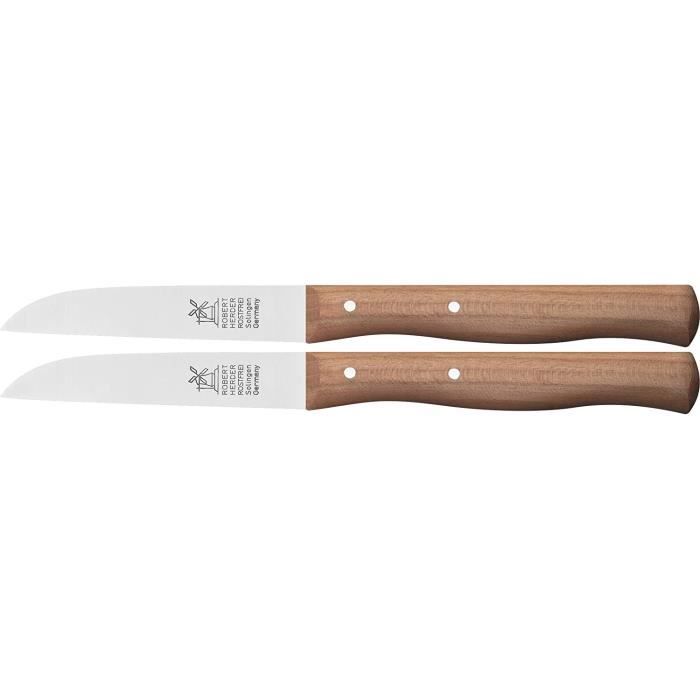 Set De 3 Couteaux à Légumes Victorinox Swiss Classic - Éplucheur, Couteau à Légumes, Couteau à Tomates - Lame Tranchante, Manche Rouge