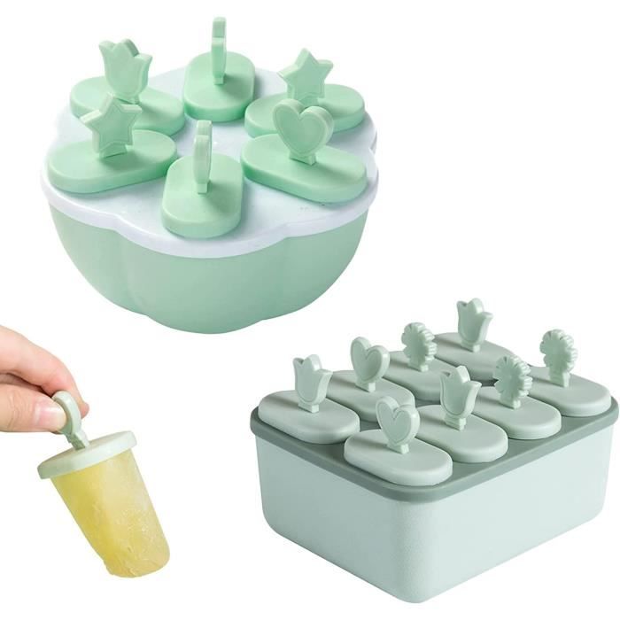 Moules à Glaces, Lot de 6 Glace Maison, Glace a l'eau, Moule Esquimaux