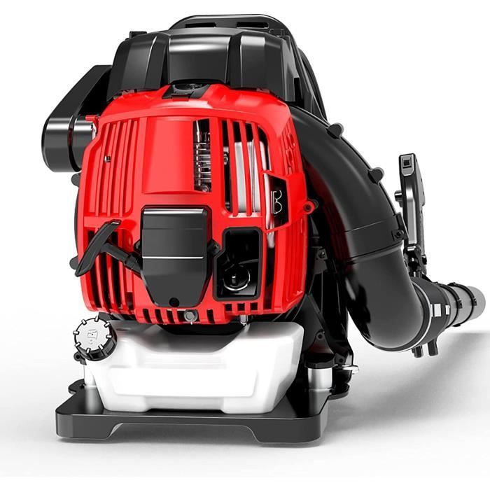 Souffleur à Dos Thermique 75,6 Cc - 2600W - Pour Feuilles, Neige, Sable - Faible Consommation