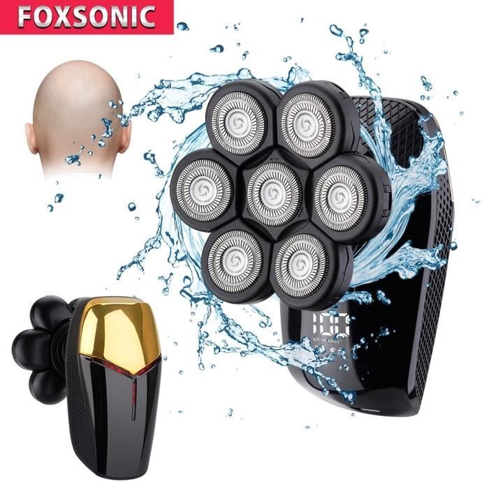nouveau rasoir électrique 7D pour hommes coupe indépendante à 7 têtes flottantes étanche multifonction Machine -WGHY795