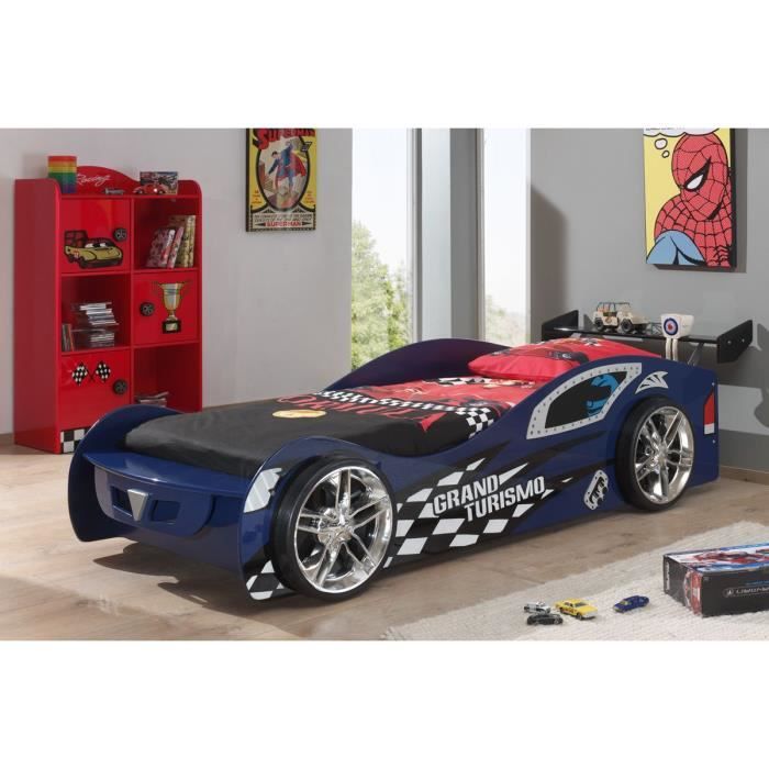 Ensemble 2 Pieces Pour Chambre Enfant Avec Lit Voiture 90x200 Cm