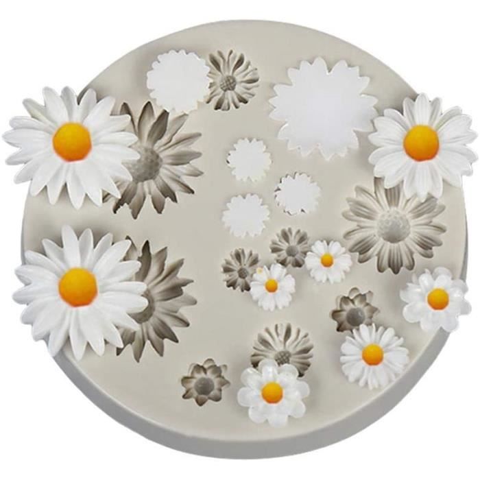 Moule en forme de fleur, moules à fleurs en silicone pour la cuisson | Lot de 5 moules à gâteau fondant à fleurs - Moules à gâteau pour chocolat, fondant, bonbons, gelée