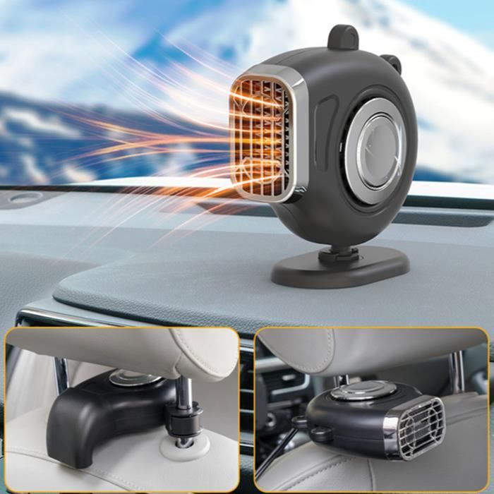 Chauffage De Voiture 12V 150W - Anti-buée Et Dégivreur, Prise Allume-cigare, Rotatif 180° - 12