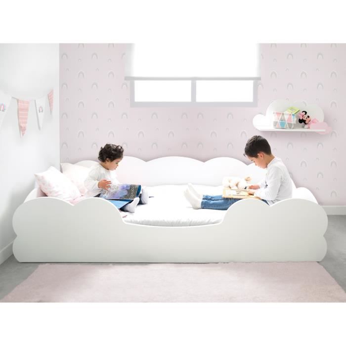 Bainba Lit Montessori Nuage 90 X 190 Cdiscount Maison Bainba Lit Montessori Nuage 90 X 190 Cdiscount Maison