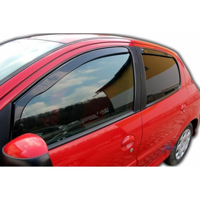 Deflecteurs d'Air déflecteurs de vent Compatible avec Peugeot 206