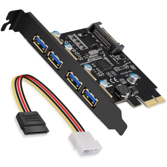 Scheda PCIe USB a 4 porte - Scheda di espansione PCI Express USB a 10 Gbps con 2 controller Scheda PCIe USB a 4 porte - Scheda di espansione PCI Express USB a 10 Gbps con 2 controller