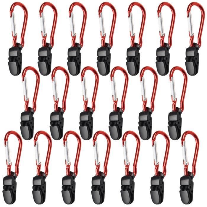 Outdoor Randonnée Camping Tente Auvent fixation pince grip avec mousqueton