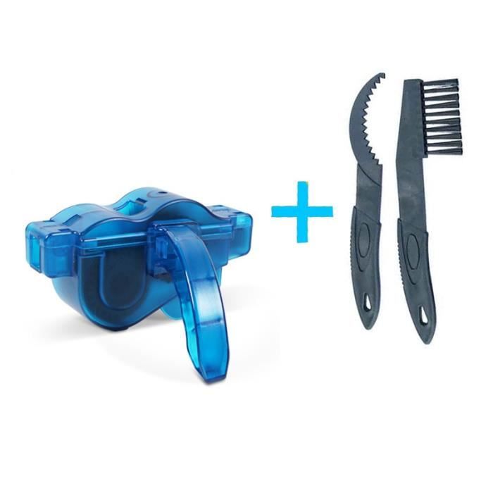 Nettoyeur De Chaîne Vélo/moto Avec Brosse - Outil Pour Entretenir Chaîne Et Pignons, Neuf