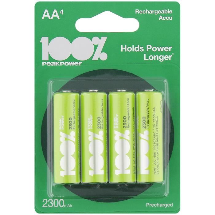 4 piles rechargeables BATTERIES ACCU LR06 AA 2300 mAh Neuves accus -  Cdiscount Jeux - Jouets