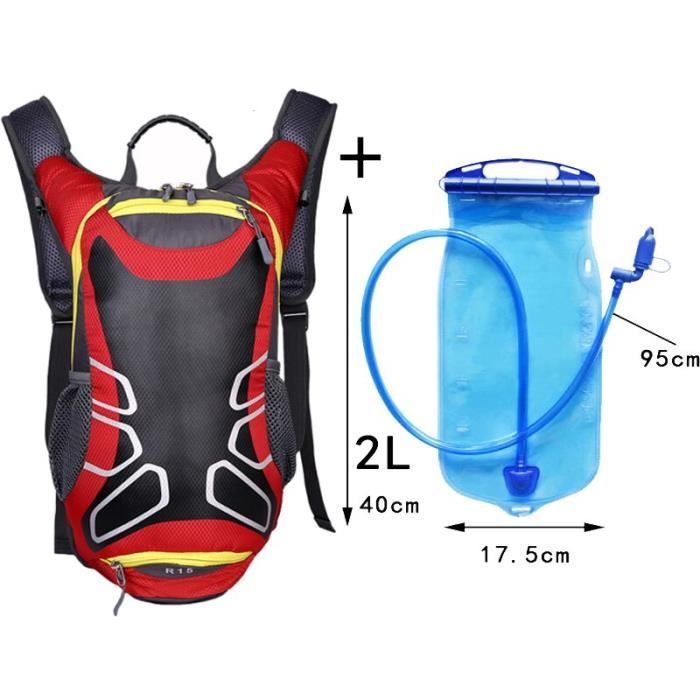 Sac à Dos 15L Léger - Pour Cyclisme, étudiants, Voyage, Quotidien (tissu Oxford, Plusieurs Couleurs)