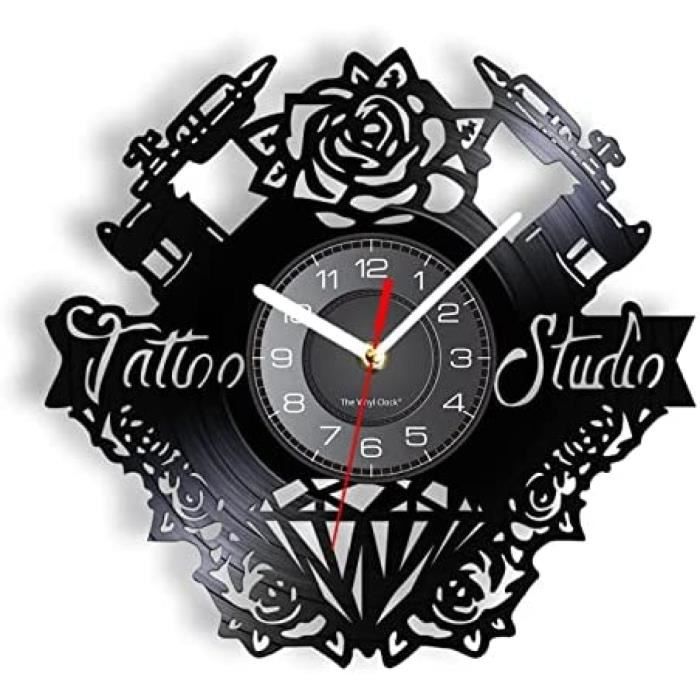 Luminaire Mural LED Personnalisable Pour Studio De Tatouage - Bois 4mm - Style Art Déco - Cadeau Tatoueur