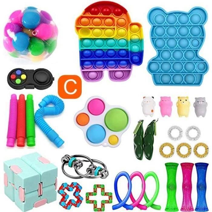 Jouet Anti-stress Fidget Toys - Porte-clés à Picots, Sensoriel, Pour Adultes Et Enfants, TDAH, Autisme