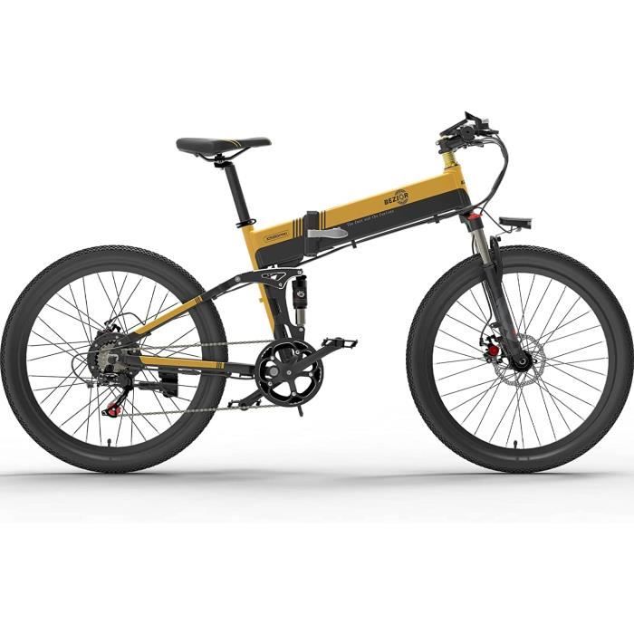 Vélo électrique Bezior X500 Pro 26 pouces VTT électrique adulte 48 V, Shimano 7 vitesses