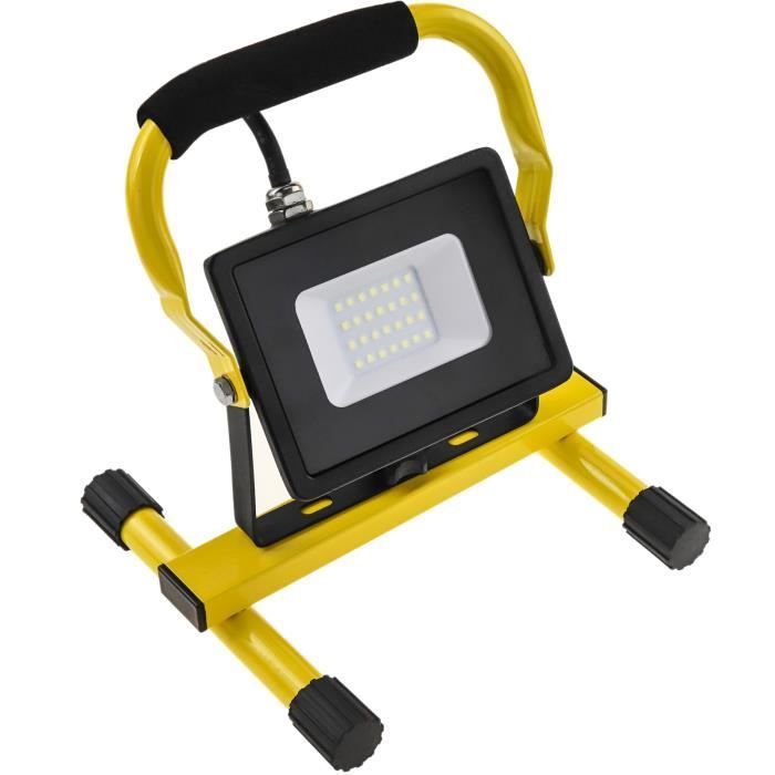 Projecteur LED Double Sur Trépied 2x20W - 4000 Lumens, IP65, Pour Chantier, Jardin - 9