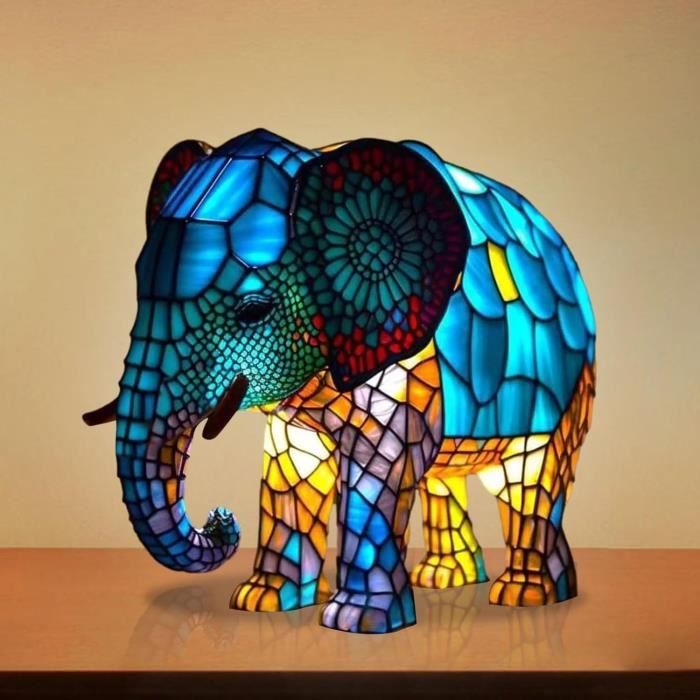 Veilleuse Éléphant - Cadeau Animaux de la Savane