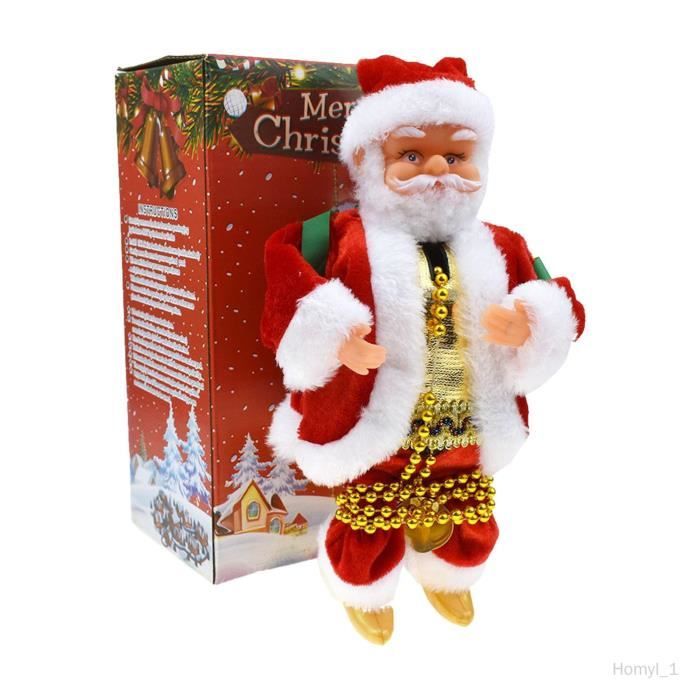 Poupée Père Noël électrique Sans Pile - Décoration De Noël Animée Pour Enfants, Garçon Ou Fille - 8