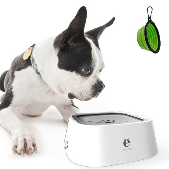 Comparer les prix de Bol d'eau pour Animaux de Compagnie Anti-éclaboussures Distributeur Véhicule Porté Chat Flottant Lente Distributeur d'alimentation