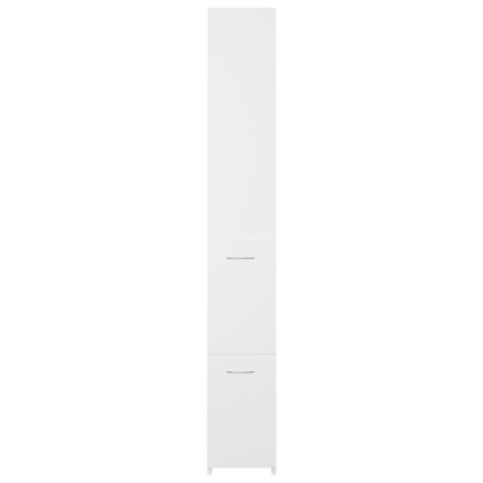 Armoire de salle de bain - DUOKON - FAN808431 - Bois dingénierie - 25x265x170 cm - Blanc