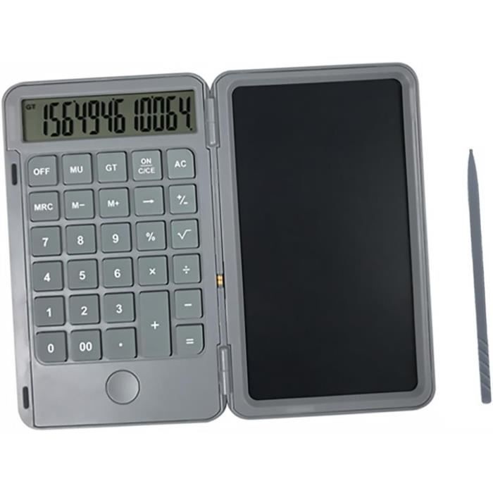 Calculatrice, Design Mince Et élégant, Électronique De Bureau Calculatrice De Bureau A Double Alimentation Energie Solaire 10 Chiffres Ecran Lcd Incline Design Incline