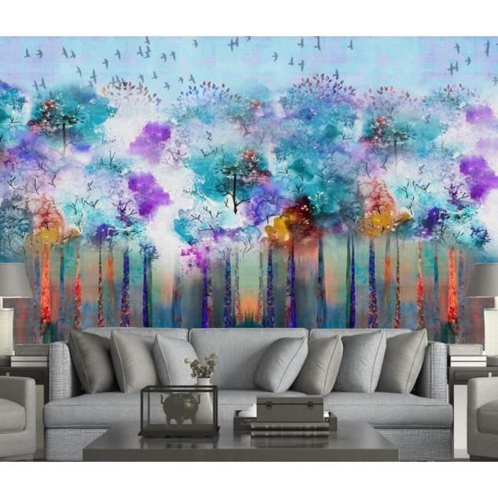 Papier Peint 3D Autocollant – Montagne Encre De Chine H988 – Amovible, Adhésif, Sans Marque