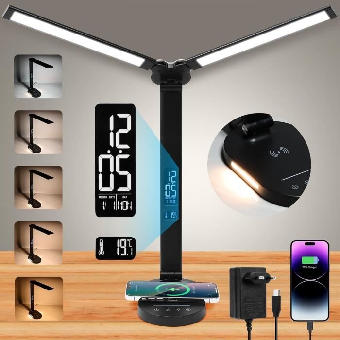 Lampe De Bureau Tactile Dimmable Avec RGB Et Port USB - Veilleuse Multifonction, Rechargeable, Pour Chambre Et étude