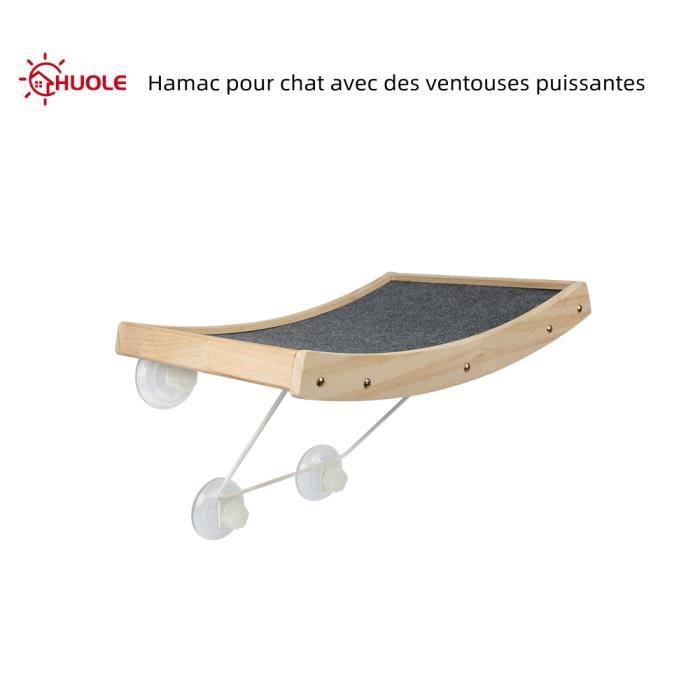 Comparer les prix de Hamac pour chat - HUOLE - Gris - 43 x 29 x 31 cm - Supporte jusqu'à 18 kg