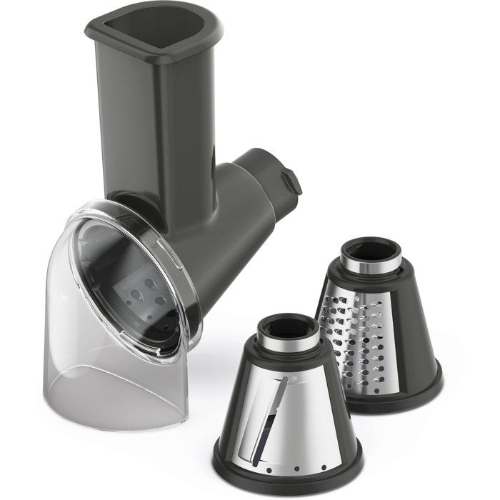Lot Kenwood : Robot pâtissier KHC30.000WH Multitasker + Râpe éminceur KAP70A.000GY - vue 2