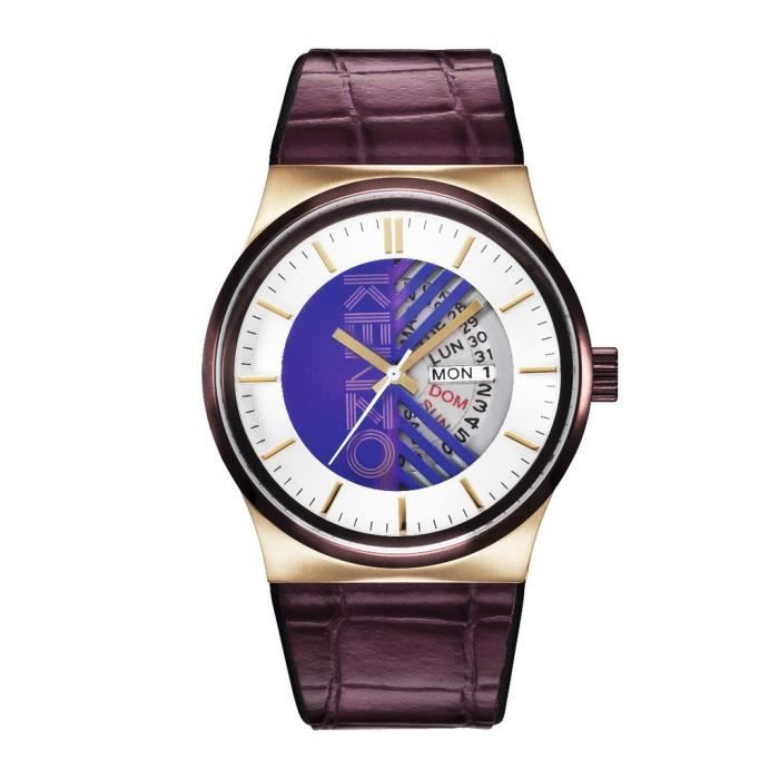 Kenzo Montre pour homme K0064001 Noir Achat vente montre Homme Adulte Noir Cuir Cdiscount