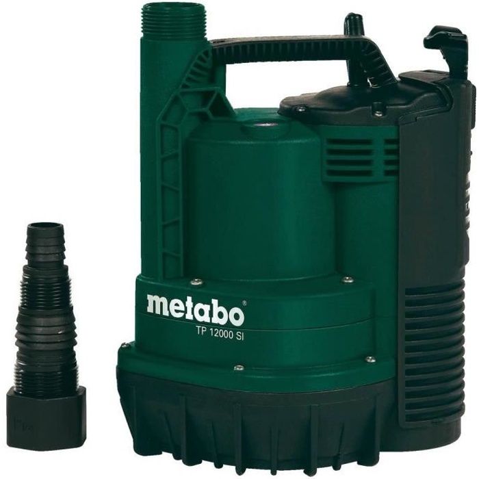 Pompe immergée METABO TP 12000 SI - 600 W pour arrosage et vidage d'eau claire