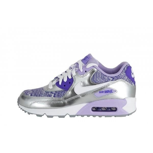 Basket Nike Air Max 90 (GS) - 34… Violet Violet - Cdiscount Chaussures