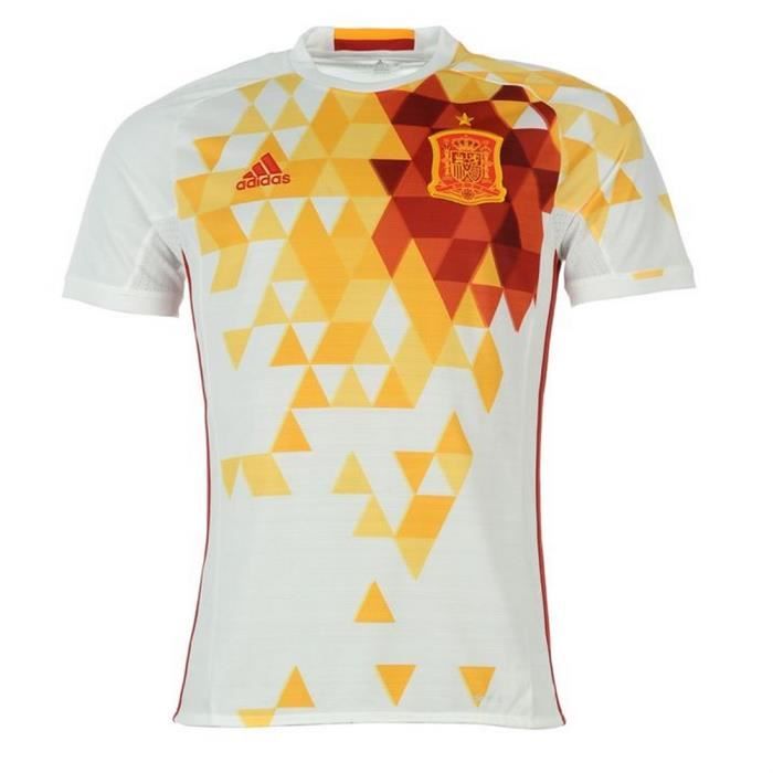 Maillot Officiel Blanc Adidas Espagne Euro 2016 - Prix pas ...