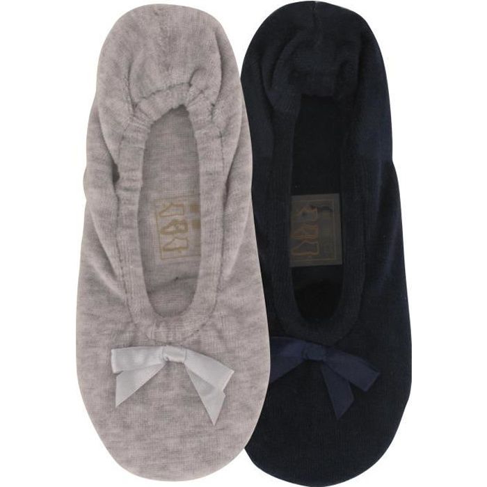 Chaussons Ballerines Velours Enfant Fille X2 Ma Marine Cdiscount