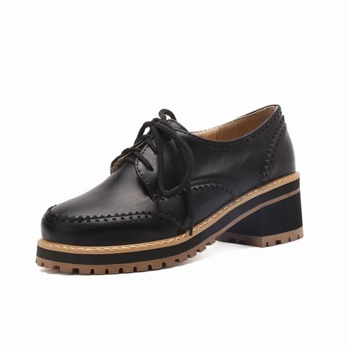 chaussures plates noires femme
