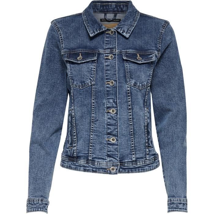 ONLY Veste en Jean Bleu Denim Femme