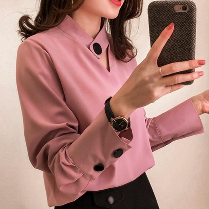 chemise femme rose