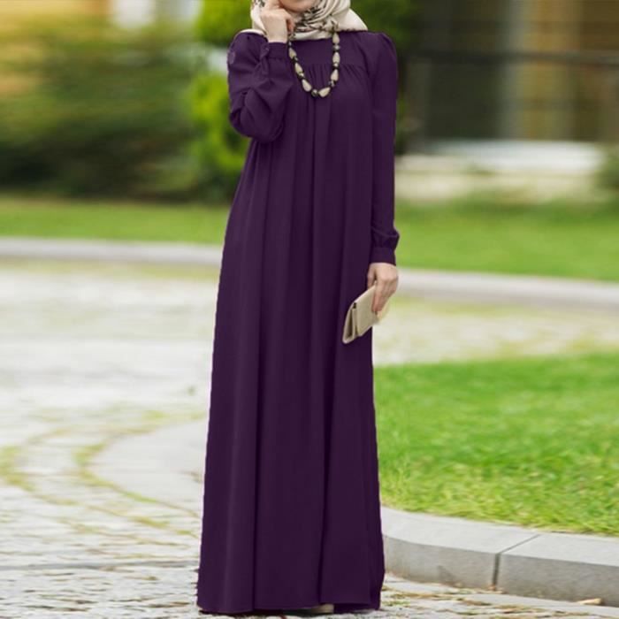 Robe longue avec manches hot sale longues femme