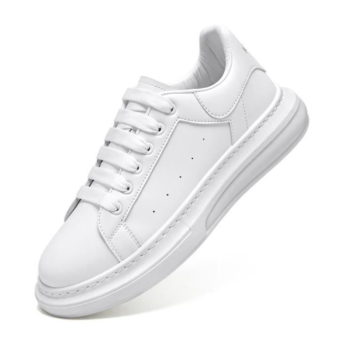 BASKET Homme Baskets quotidiennes de style minimaliste quatre saisons Blanc AI Blanc Cdiscount Chaussures