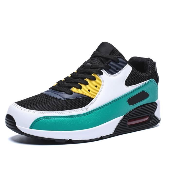 INSFITY Baskets Mode Respirante Homme-Femme INSFITY - Vert - Lacets - Synthétique