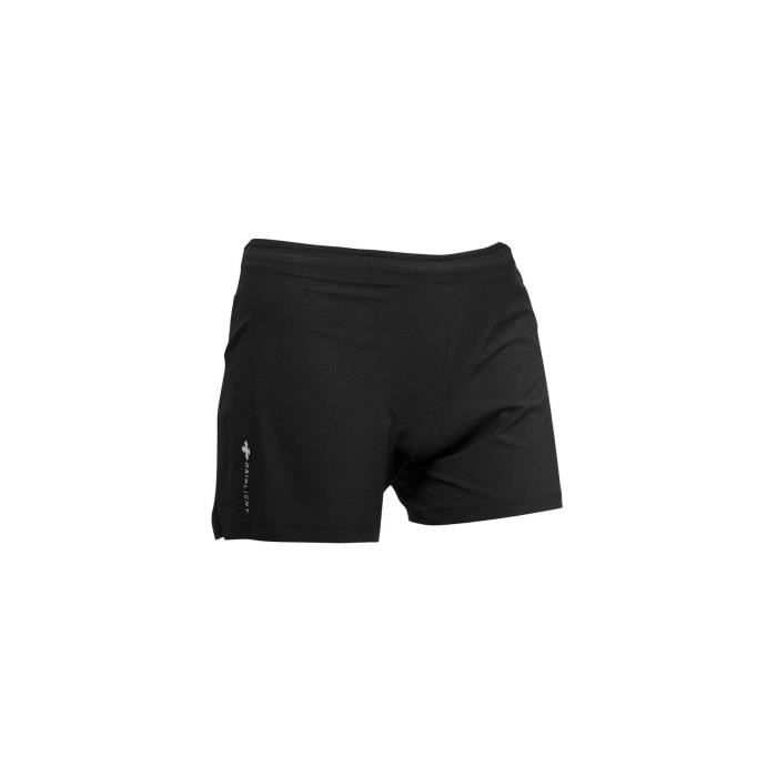 short de trail homme - raidlight activ run - noir - taille xl - poches zippées - ceinture élastique - 75g