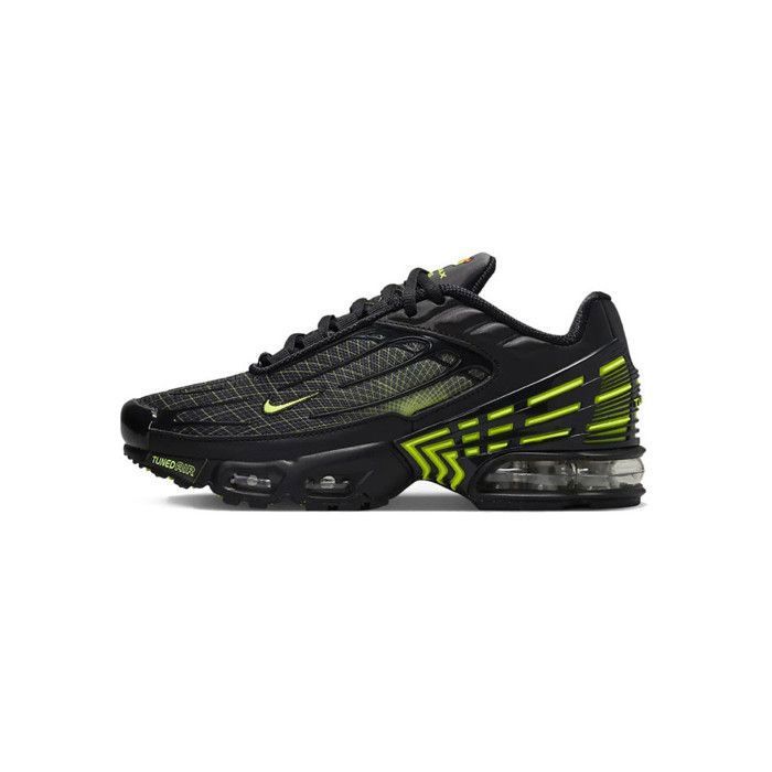 Basket Nike AIR MAX PLUS 3 Junior NIKE FB8026 001 Noir Synthetique Lacets Noir Cdiscount Chaussures